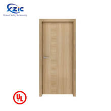 Novos designs modernos de portas de madeira com função de prova de incêndio por porta mdf pvc lamined hotel room porta do quarto